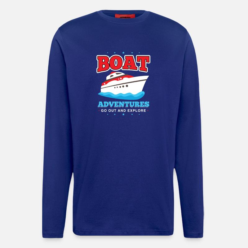 Bootabenteuer Entdecke Meer - Langarmshirt - made by SPREAD  - Iconic Blue