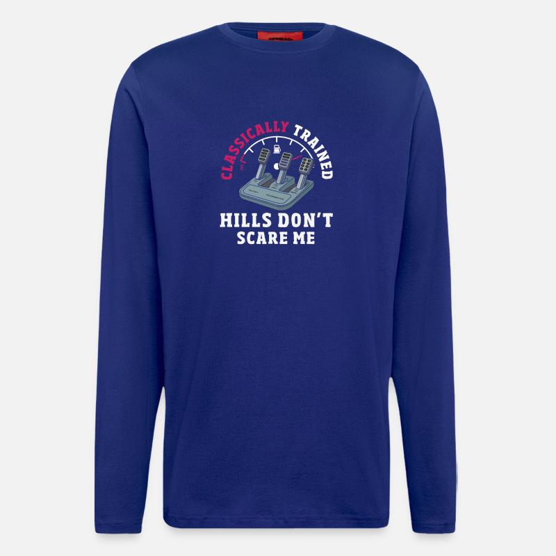 Manuelles Auto, Klassisch Ausgebildeter - Langarmshirt - made by SPREAD - Iconic Blue
