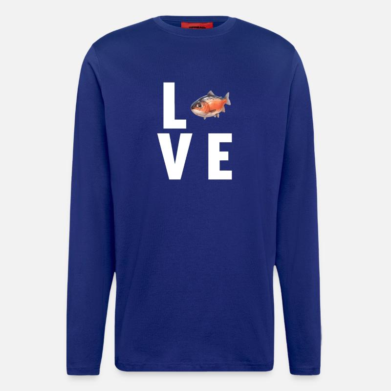 Lachse Lachs - Langarmshirt - made by SPREAD  - Iconic Blue