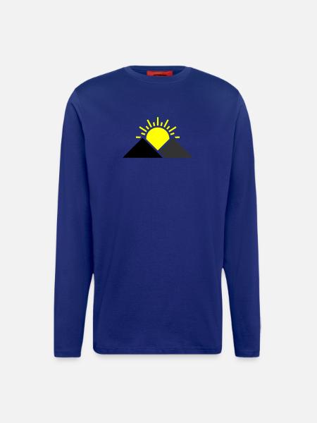 Sun Mountains Landscape - Longsleeve - made by SPREAD - Iconic Blue