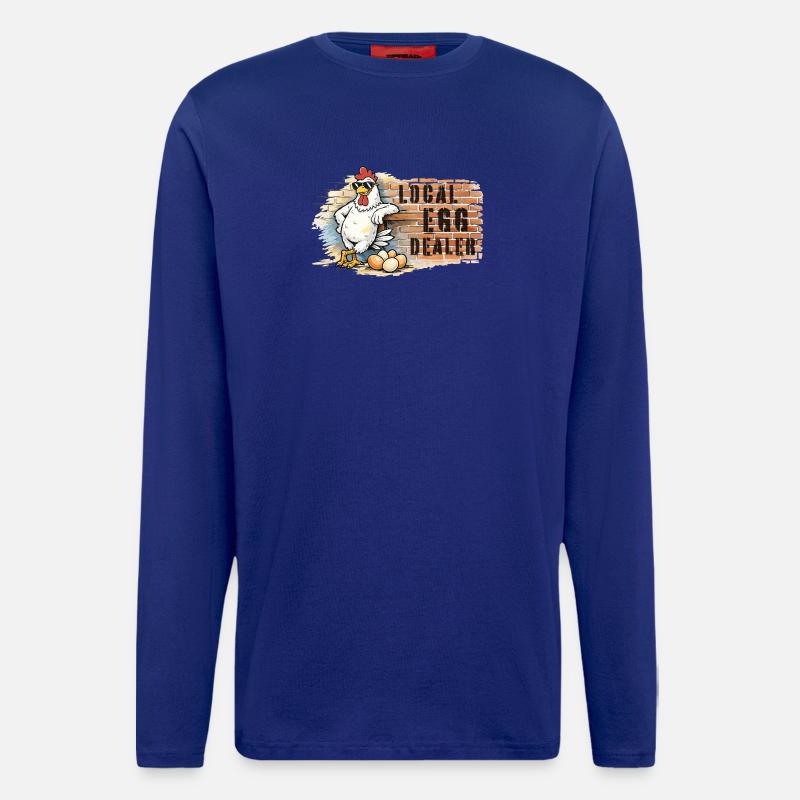 Chicken in graffiti style - Longsleeve - made by SPREAD  - Iconic Blue