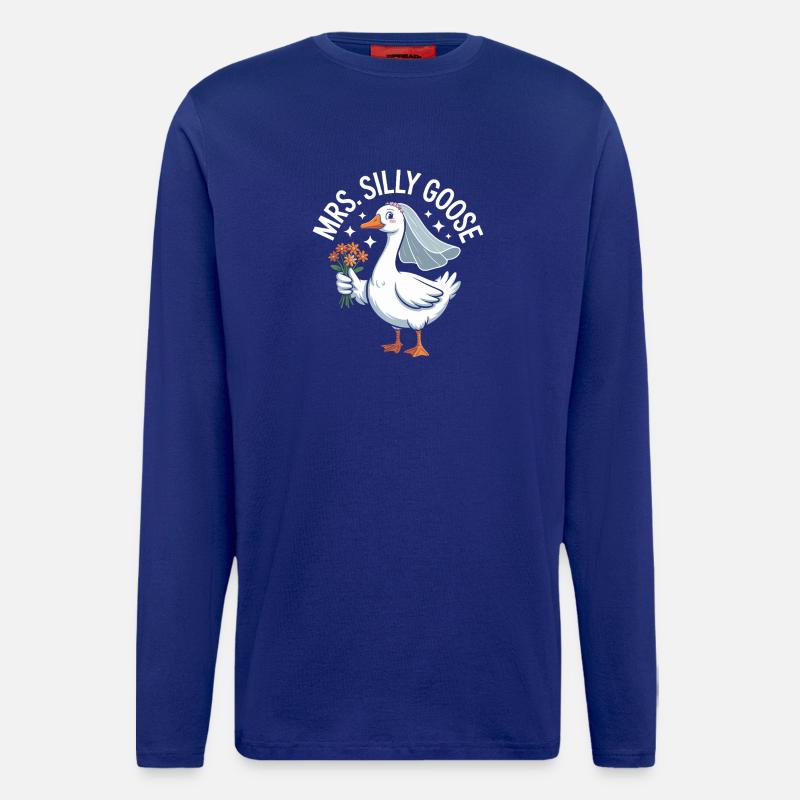 Bridal Goose Logo – MrsSillyGoose - Longsleeve - made by SPREAD  - Iconic Blue