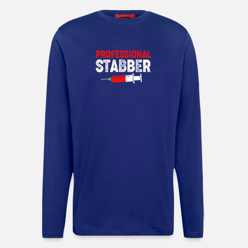 Phlebotomist Nurse Nurse Blood Sampling - Longsleeve - made by SPREAD - Iconic Blue