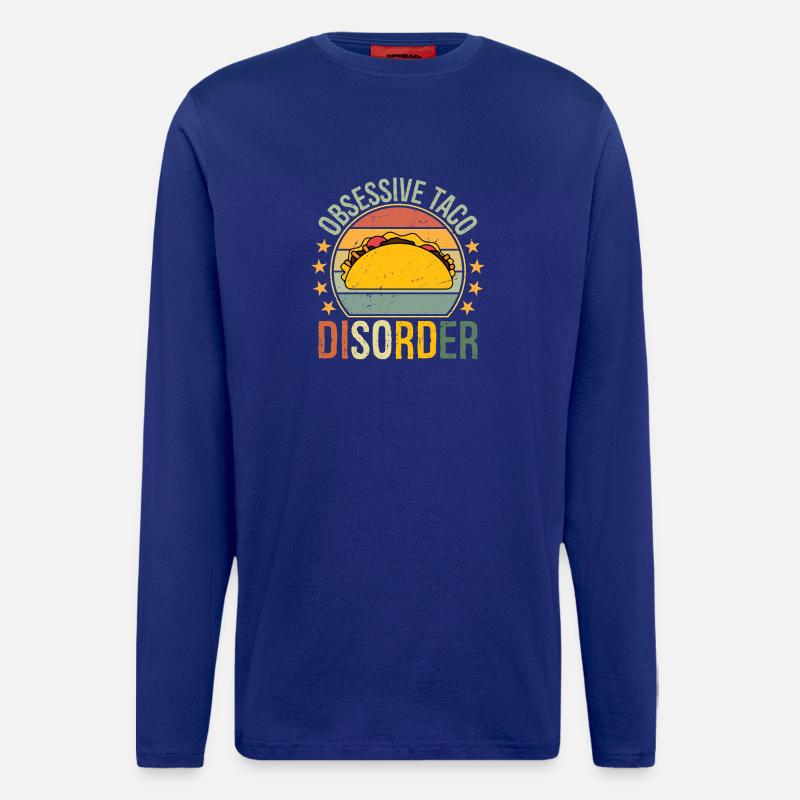 obsessive taco disorder - Langarmshirt - made by SPREAD  - Iconic Blue