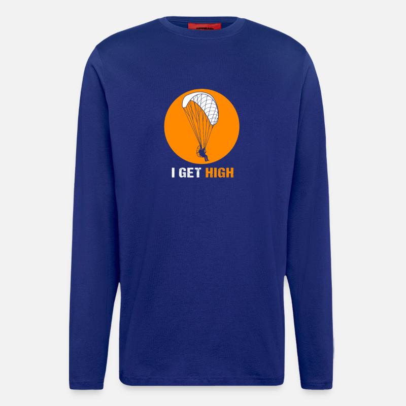Gleitschirm Gleitschirmflieger Paragliding - Langarmshirt - made by SPREAD  - Iconic Blue