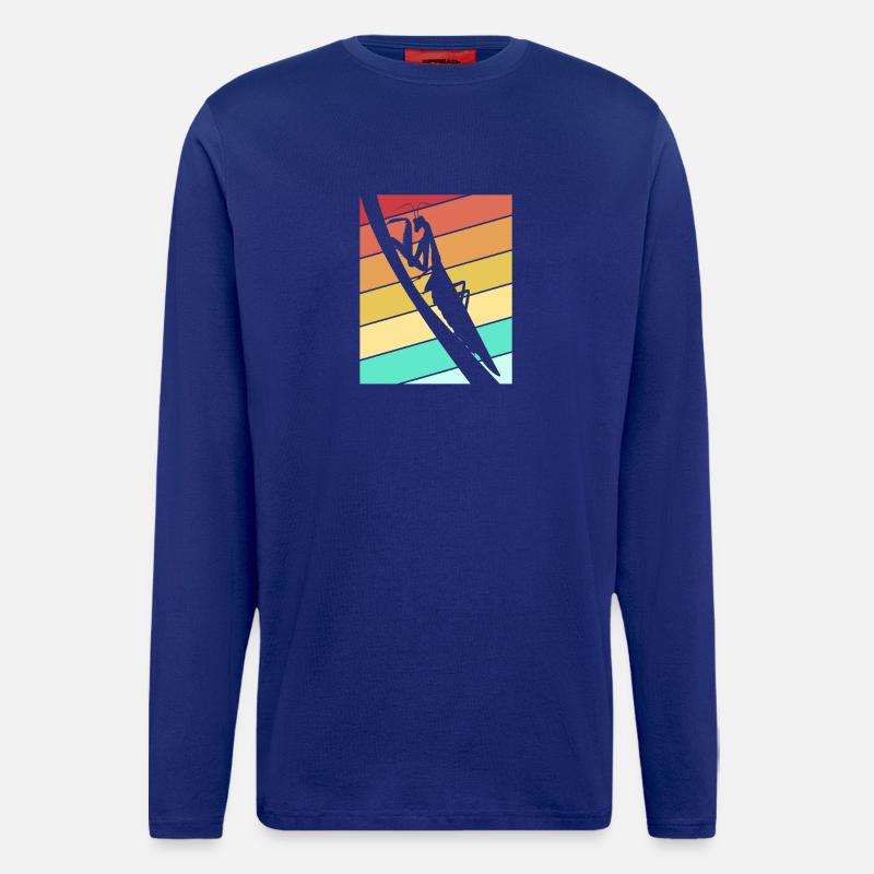 Mantis Gottesanbeter Gottesanbeterin - Langarmshirt - made by SPREAD  - Iconic Blue