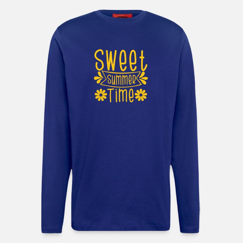 Sommer Sommerzeit, endlich Sommer.  - Langarmshirt - made by SPREAD  - Iconic Blue