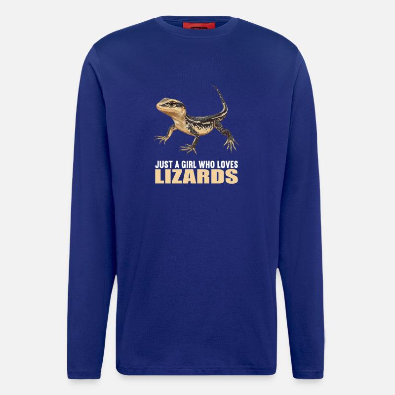 Eidechsen Eidechse - Langarmshirt - made by SPREAD  - Iconic Blue