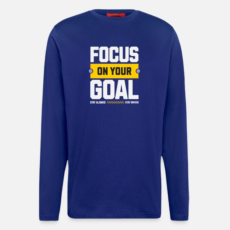 Focus on your goal - Longsleeve - made by SPREAD - Iconic Blue