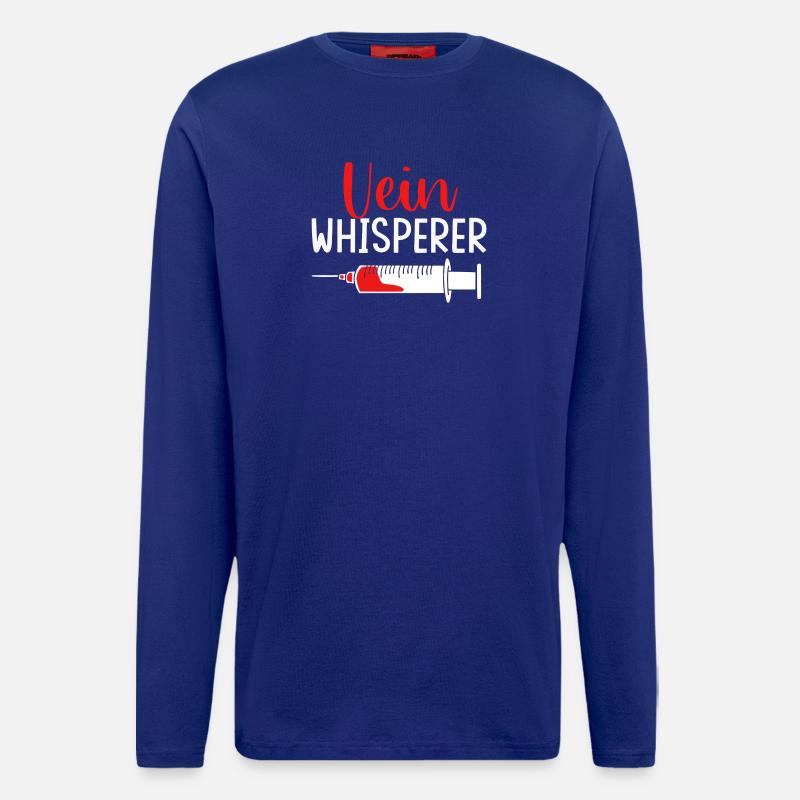 Blutspender Blut Blutspende - Langarmshirt - made by SPREAD  - Iconic Blue