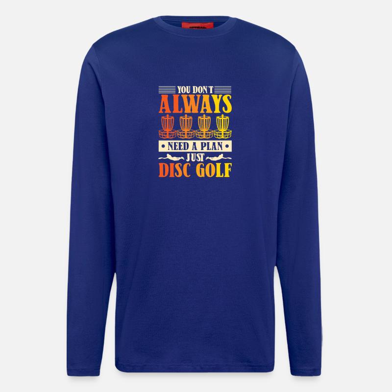Disc Golf Geschenke Discgolf - Langarmshirt - made by SPREAD  - Iconic Blue