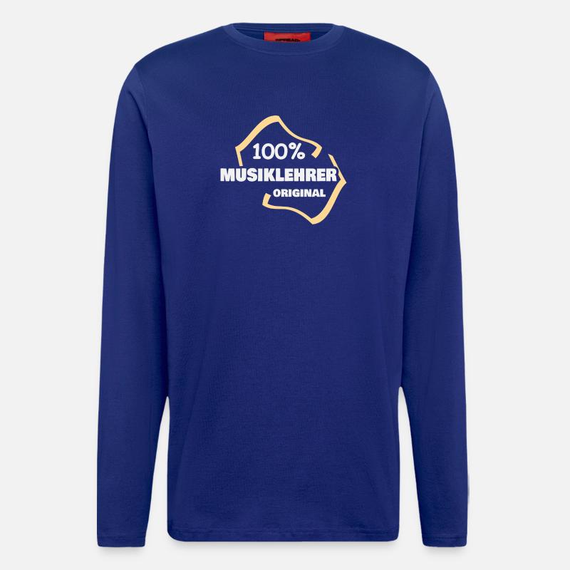 Musiklehrer als Arbeit - Langarmshirt - made by SPREAD  - Iconic Blue