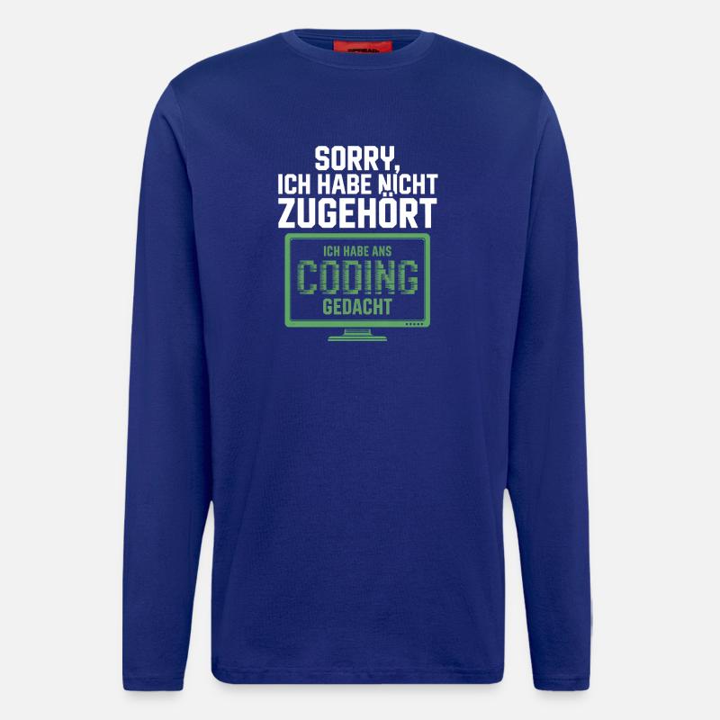 Sorry, I thought coding - Longsleeve - made by SPREAD  - Iconic Blue