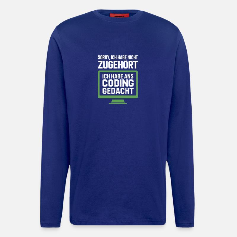 Coding Thinking instead of belonging - Longsleeve - made by SPREAD  - Iconic Blue