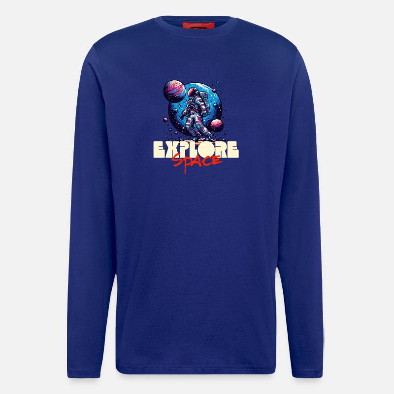 Explore Space Astronaut - Longsleeve - made by SPREAD  - Iconic Blue