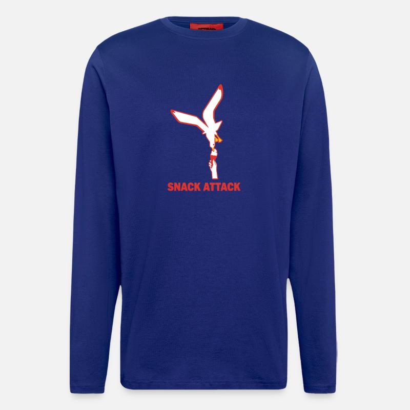 Snack Attack Möwe Eis - Longsleeve - made by SPREAD  - Iconic Blue