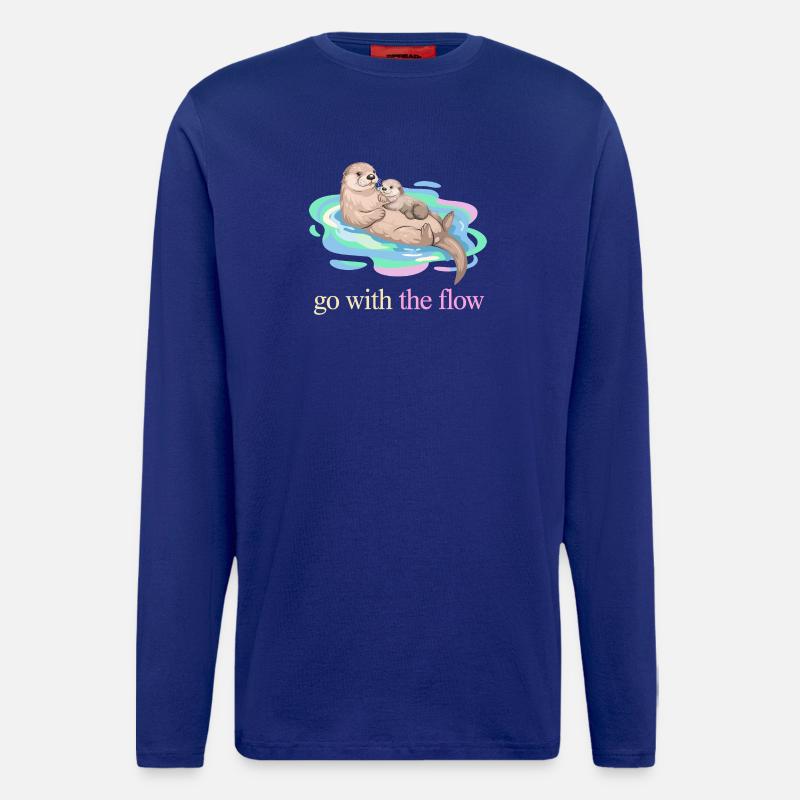 Go With the Flow Otter Duo - Longsleeve - made by SPREAD - Iconic Blue