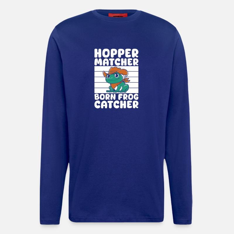 Frog Catcher Hopper Matcher Frog - Longsleeve - made by SPREAD - Iconic Blue