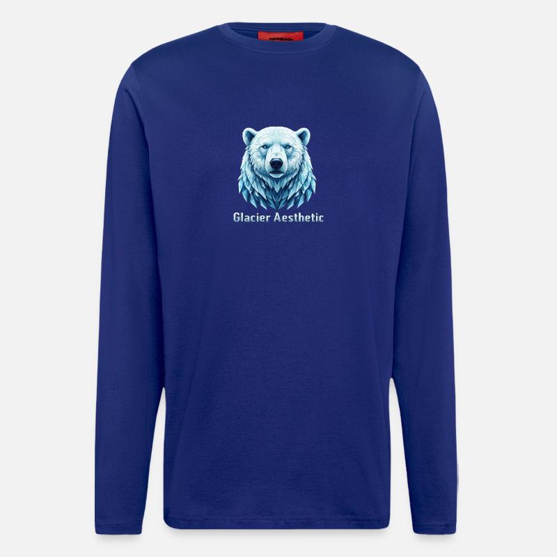  Eisbär Glacier Aesthetic Polygon - Langarmshirt - made by SPREAD  - Iconic Blue