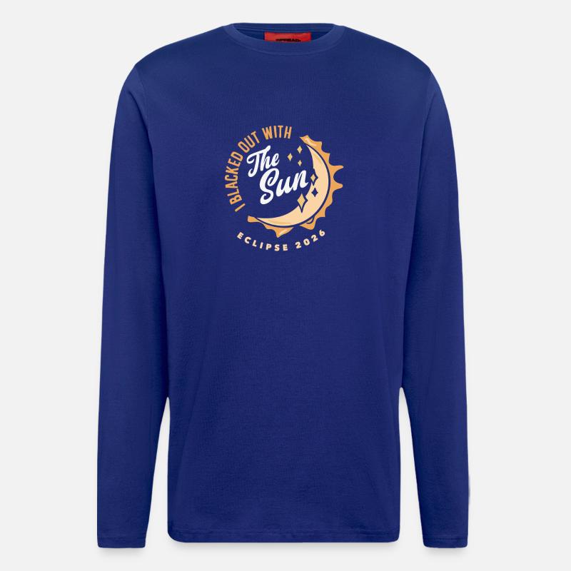 Solar eclipse 2026, August 12 - Longsleeve - made by SPREAD  - Iconic Blue