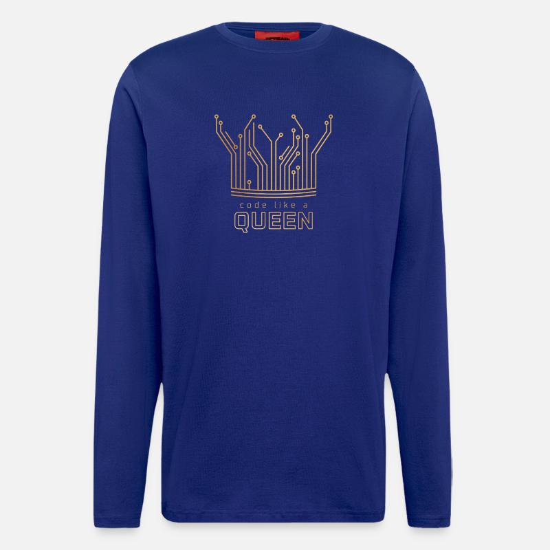 Code Like a Queen - Longsleeve - made by SPREAD  - Iconic Blue