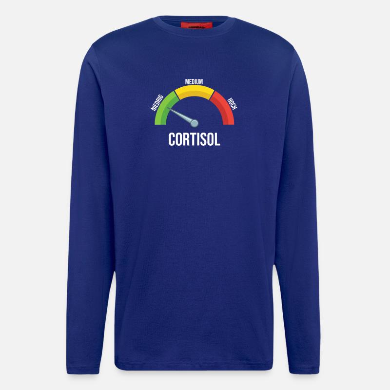 Cortisol Messgerät - Langarmshirt - made by SPREAD - Iconic Blue