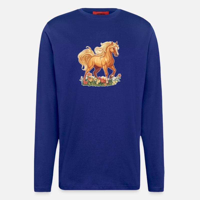Pferd - Langarmshirt - made by SPREAD - Iconic Blue