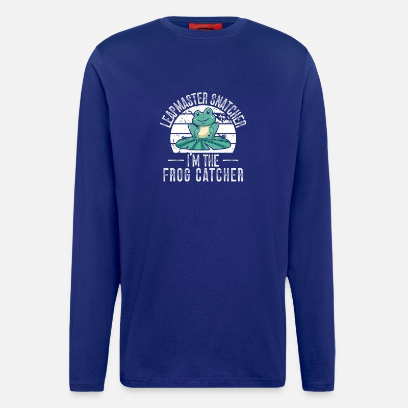 Frog Catcher Leapmaster Snatcher Frog - Longsleeve - made by SPREAD  - Iconic Blue