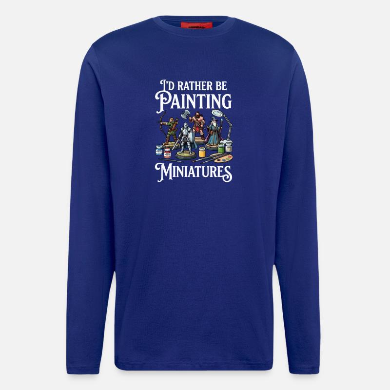 Lieber Miniaturen malen - Langarmshirt - made by SPREAD  - Iconic Blue