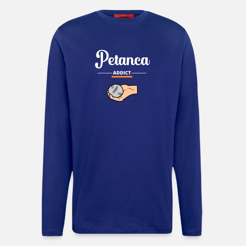 Petanque Addict Spanien - Langarmshirt - made by SPREAD  - Iconic Blue