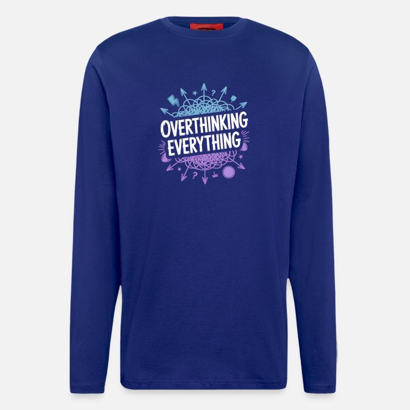 Overthinking Everything ADHD Chaos - Longsleeve - made by SPREAD  - Iconic Blue
