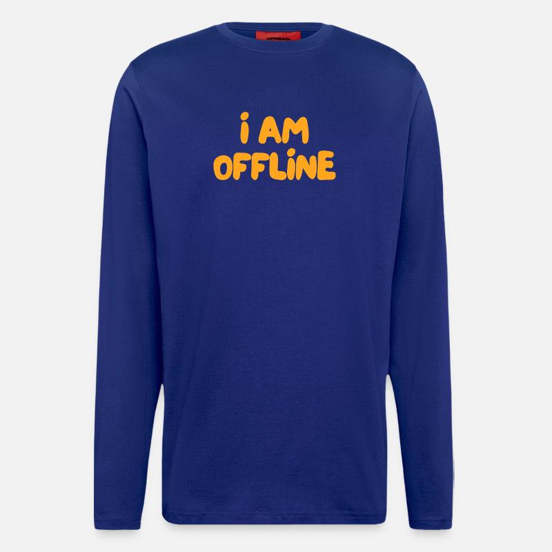 Ich bin offline - Langarmshirt - made by SPREAD - Iconic Blue