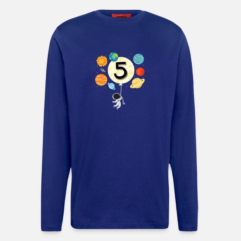 Five Planet Balloon Adventure - Longsleeve - made by SPREAD  - Iconic Blue