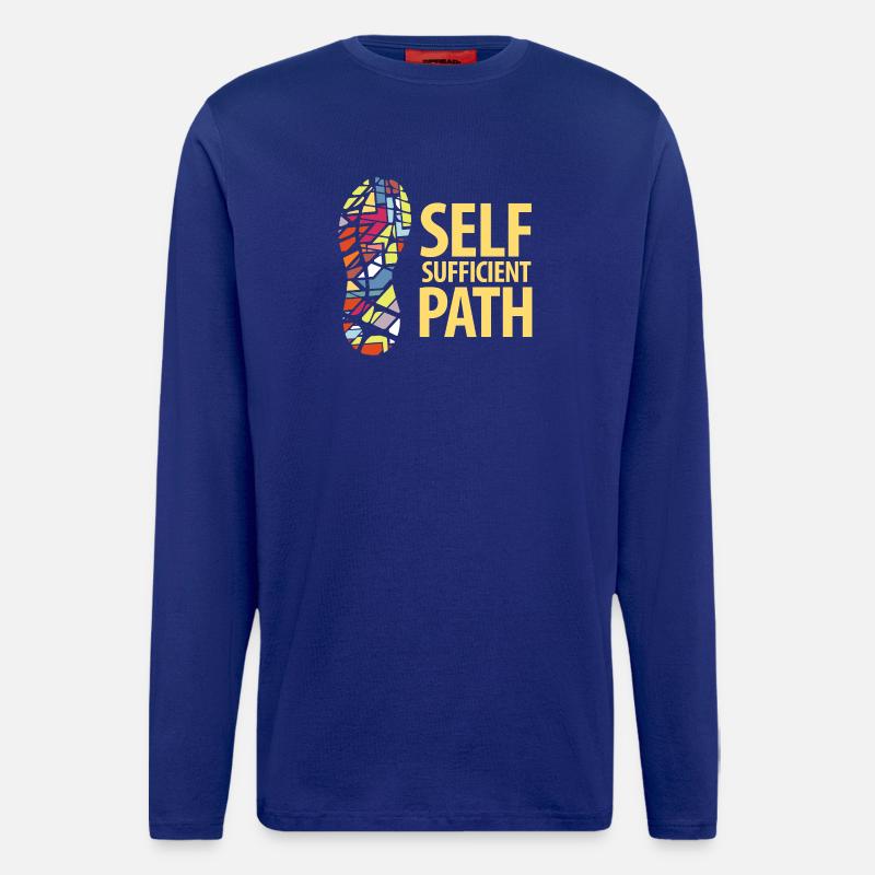  Self Sufficient Path - Longsleeve - made by SPREAD  - Iconic Blue