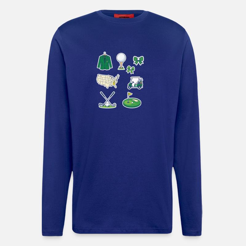 Golf-Universum Sticker-Set - Langarmshirt - made by SPREAD  - Iconic Blue