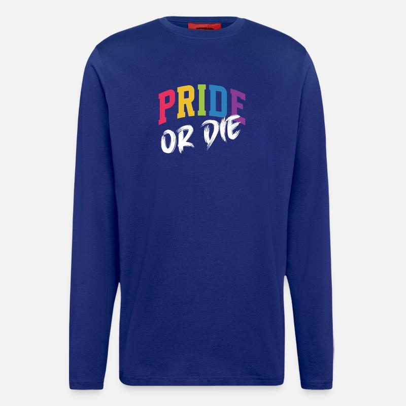 LGBT-Pride-Monat – Pride or Die - Langarmshirt - made by SPREAD  - Iconic Blue