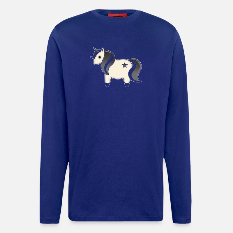 mystisches Einhorn - Langarmshirt - made by SPREAD - Iconic Blue