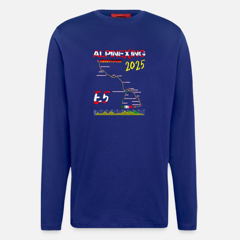 E5 Oberstdorf Merano 2025 - Longsleeve - made by SPREAD  - Iconic Blue