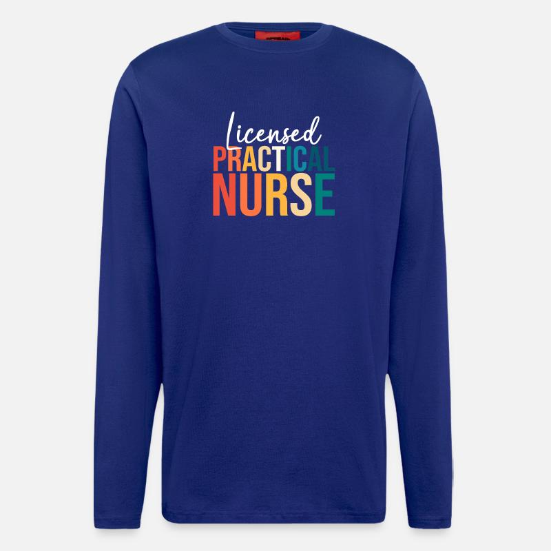 Krankenpfleger Krankenpflegerin Krankenschwester - Langarmshirt - made by SPREAD  - Iconic Blue