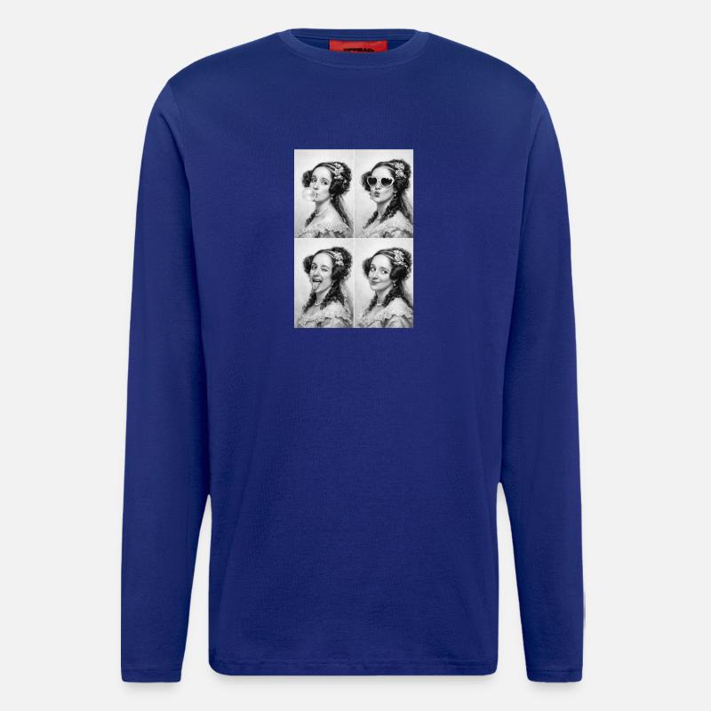 Ada Lovelace Collage - Langarmshirt - made by SPREAD  - Iconic Blue