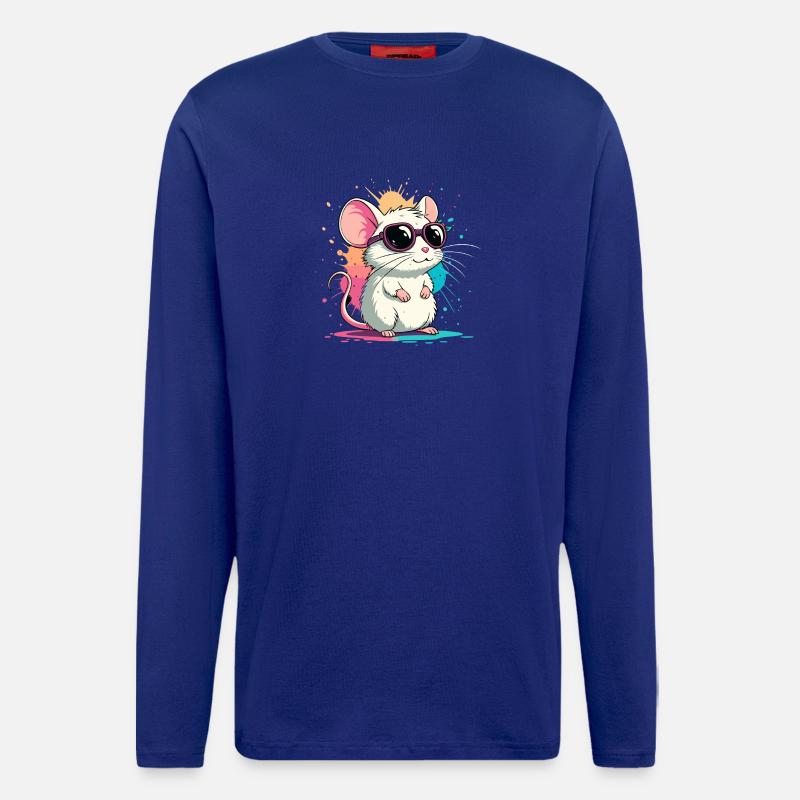 Mouse Chic Neonbrillen - Langarmshirt - made by SPREAD  - Iconic Blue