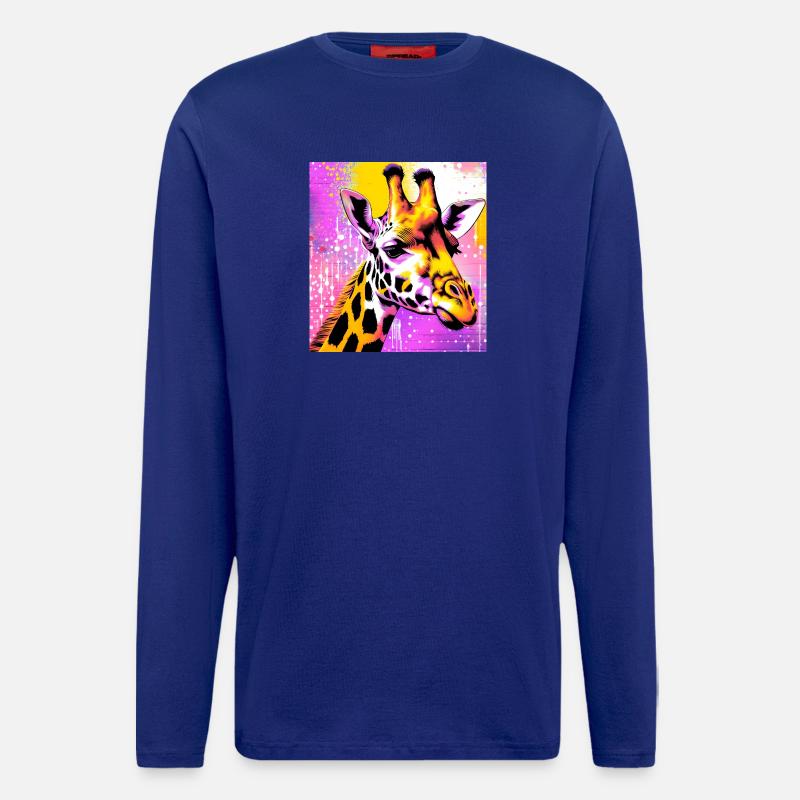 giraffe - Longsleeve - made by SPREAD  - Iconic Blue