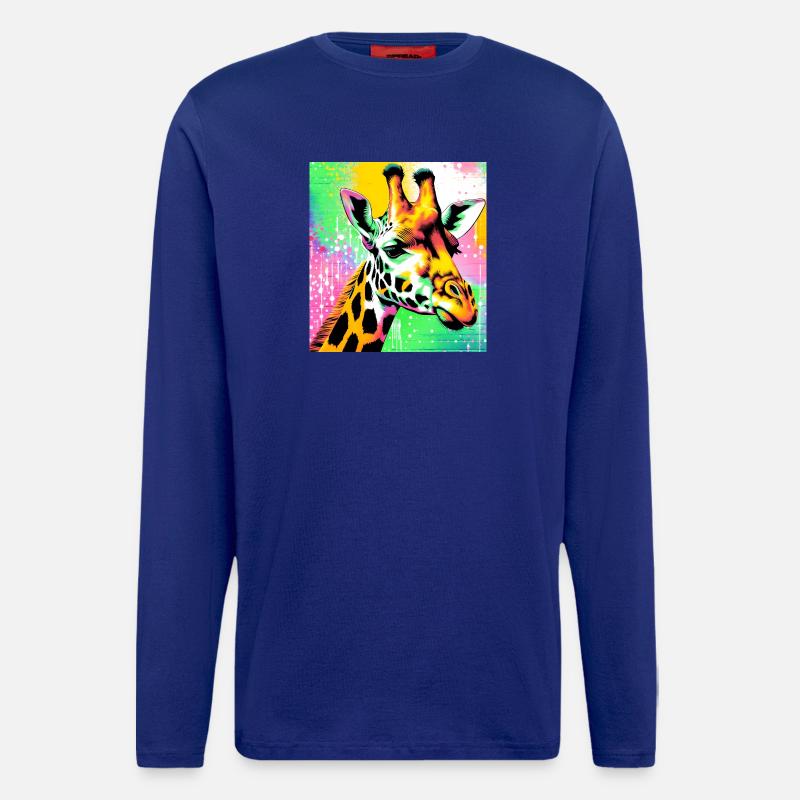 Giraffe - Langarmshirt - made by SPREAD  - Iconic Blue