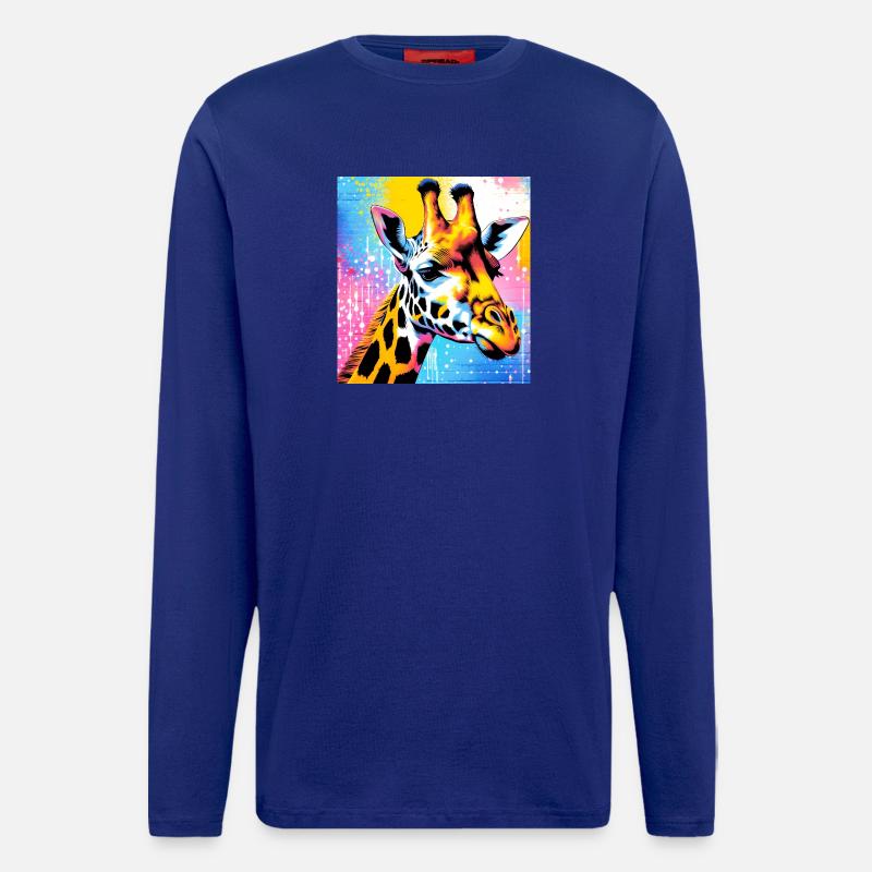 giraffe - Longsleeve - made by SPREAD  - Iconic Blue