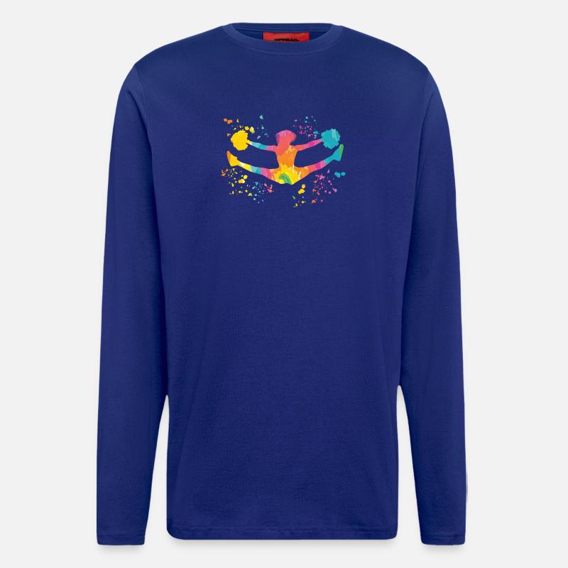 Cheerleader Cheer Mom Cheerleading - Longsleeve - made by SPREAD  - Iconic Blue