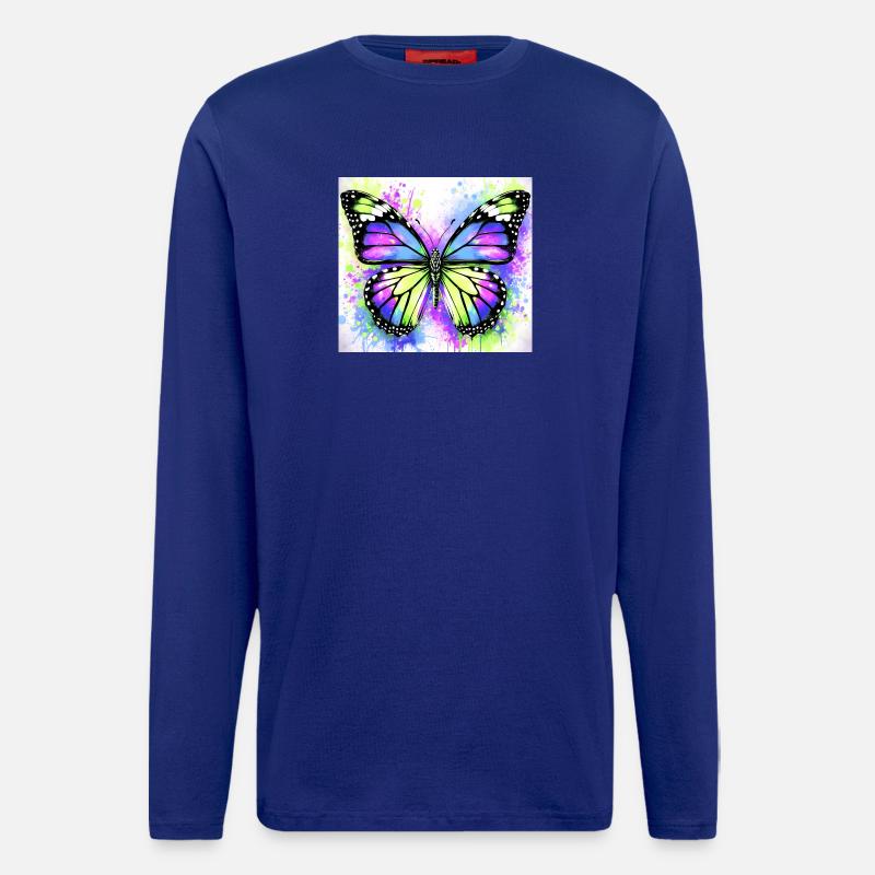 Schmetterling - Langarmshirt - made by SPREAD  - Iconic Blue