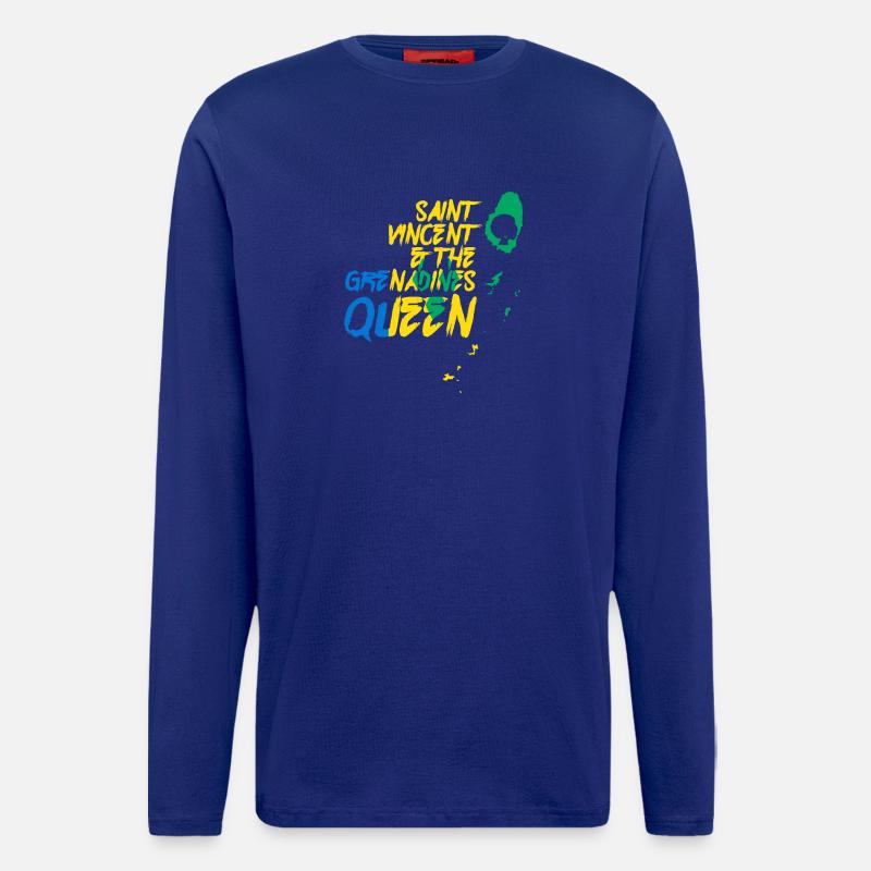 Königin Saint Vincent Graffiti - Langarmshirt - made by SPREAD - Iconic Blue