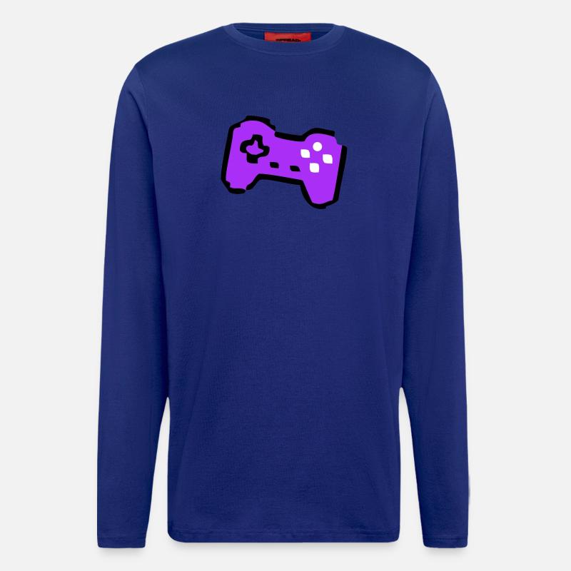 Weird Retro Controller Gamer - Longsleeve - made by SPREAD  - Iconic Blue