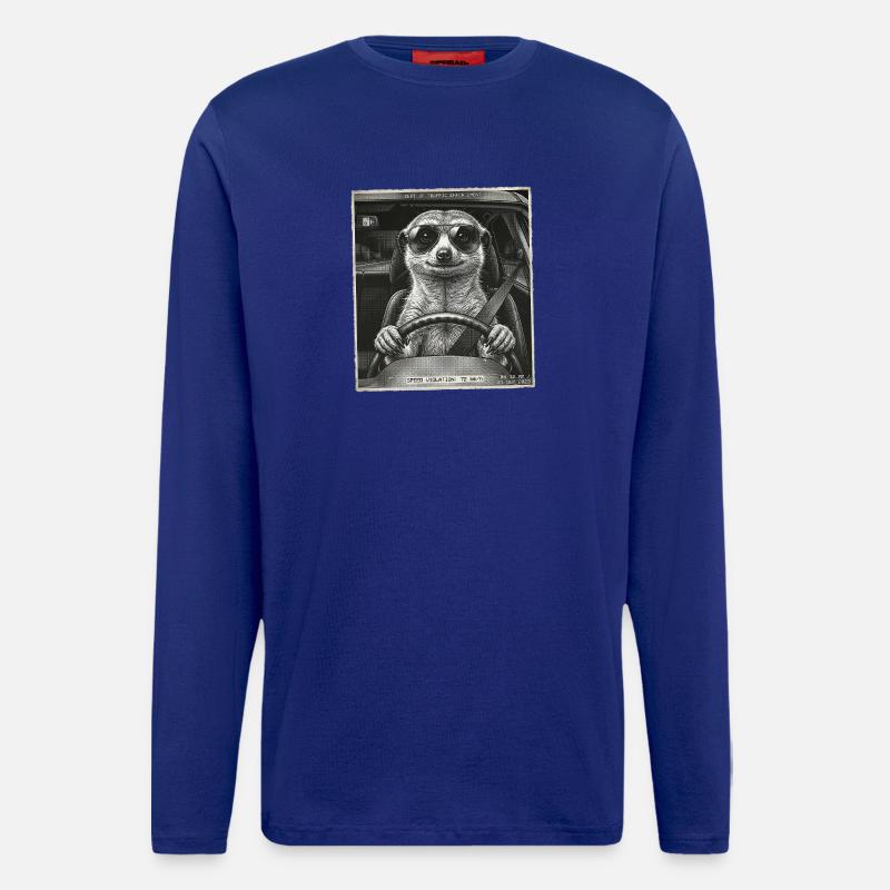 Erdmännchen Geblitzt - Langarmshirt - made by SPREAD  - Iconic Blue
