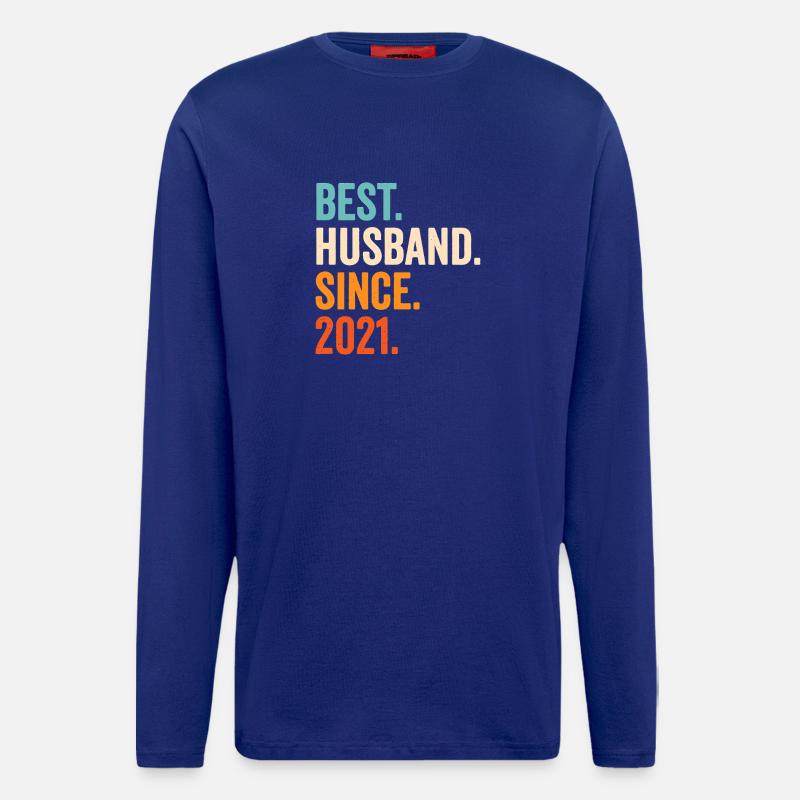 Bester Ehemann seit 2021 - Langarmshirt - made by SPREAD - Iconic Blue